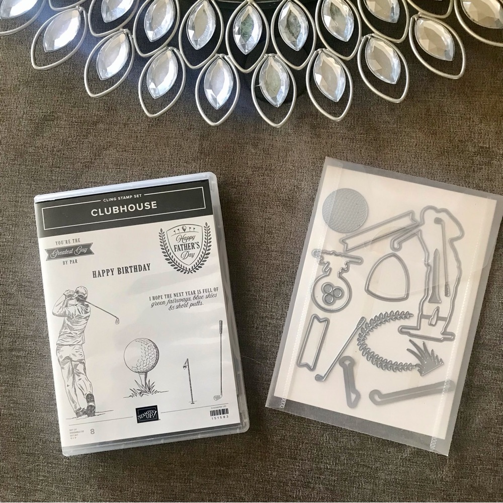 Stampin’ Up! Clubhouse Rubber Stamp AND Die Set.